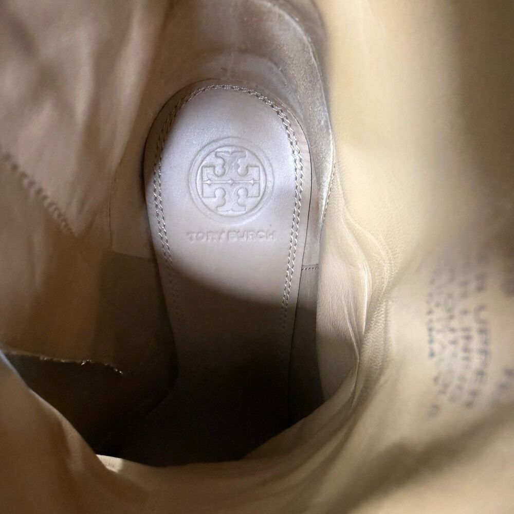 Tory Burch 'Penelope' Pointy Toe Bootie Womens Size 7M Black Leather - Picture 9 of 11